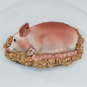 Tailored Tiles Pig Mama Piglets Figurine Baker's Dozen Vintage